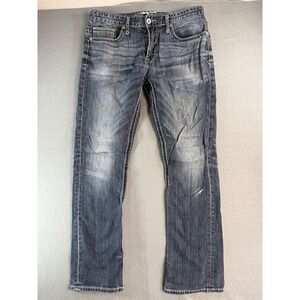 BKE Jake Straight Jeans Mens 34x31 Medium Wash Relaxed Stretch Denim ABC16046